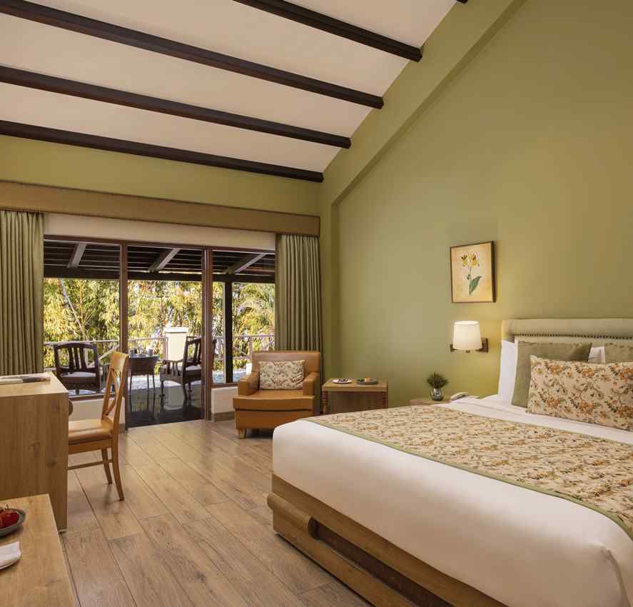 Room interior at The Riverview Retreat Corbett featuring spacious layout seating area and natural light