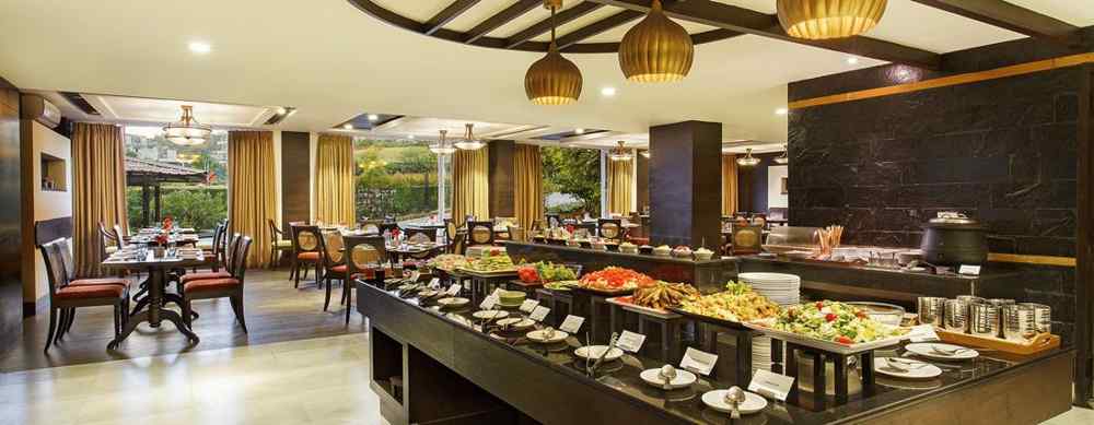 Latitude - A multi-cuisine restaurant in Rishikesh with buffet being served - Aloha On The Ganges, Rishikesh